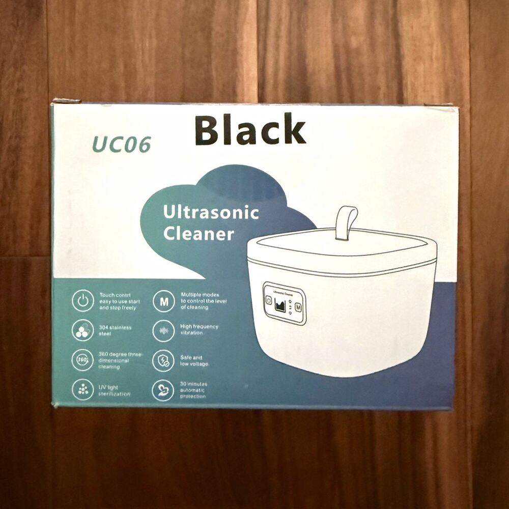 UC06 Ultrasonic Cleaner w/ UV Light – Jewelry, Retainers, Dentures & More